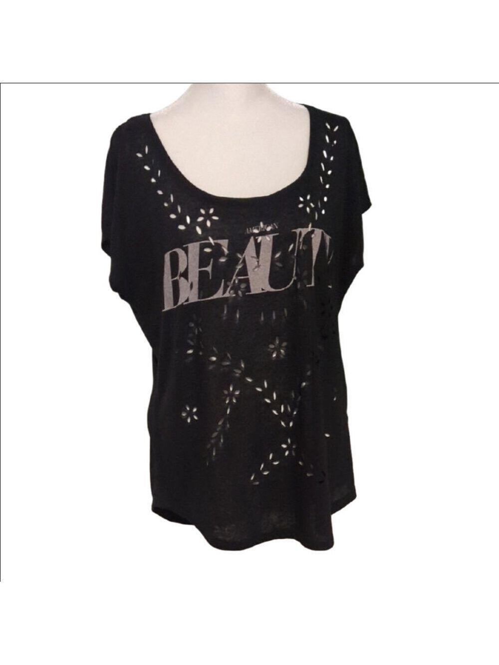 American Eagle Outfitters Large American Beauty Cut Out Top